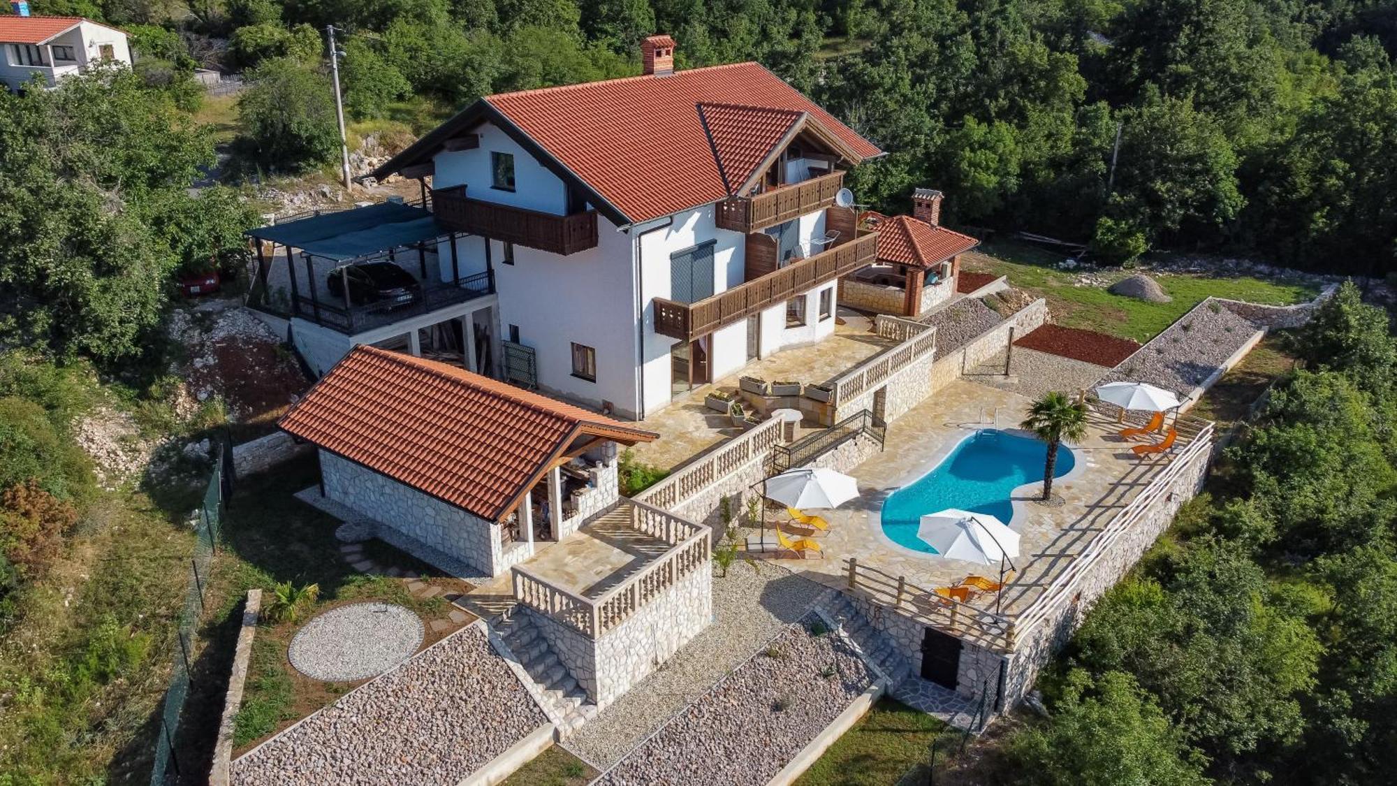 Villa Bora Moscenicka Draga Bed&Breakfast モスチャニッセ エクステリア 写真